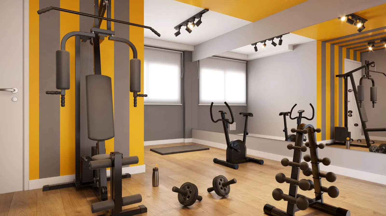 Espaço fitness do Aurora Iguaçu