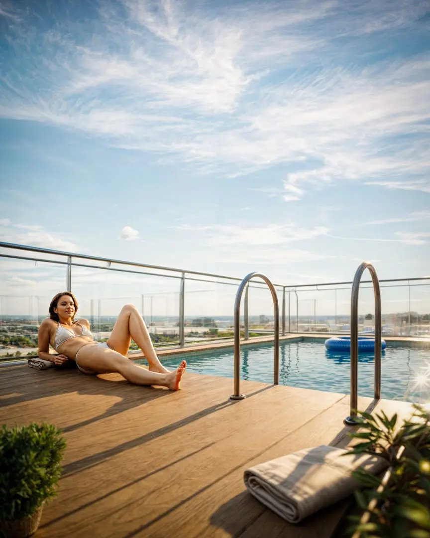Piscina do rooftop do LIV Primavera