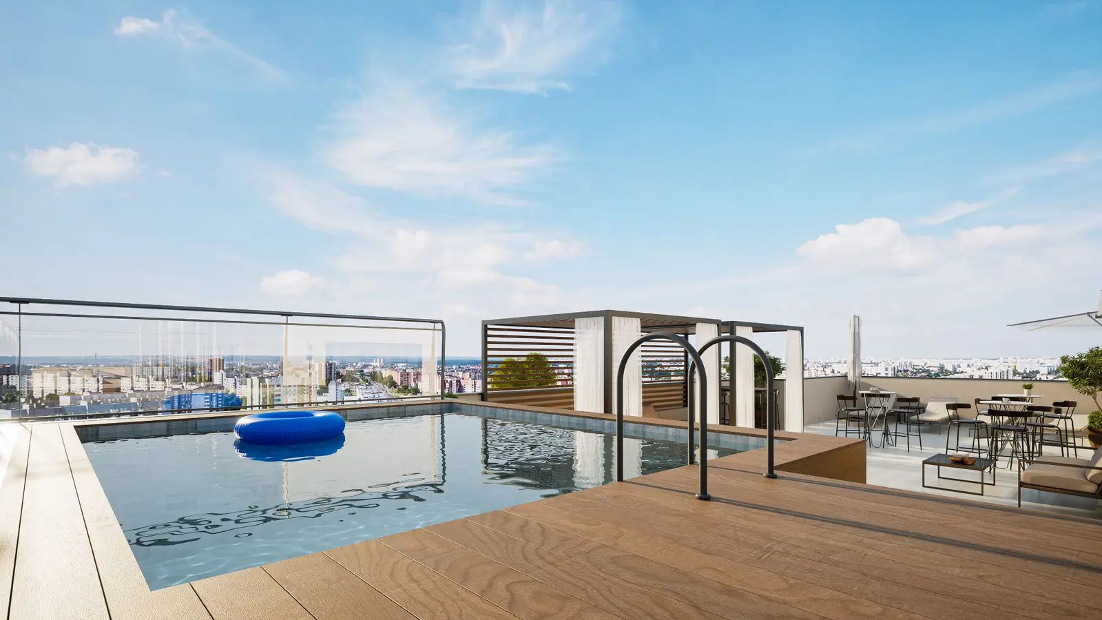 Área de piscina e convivência do LIV Primavera