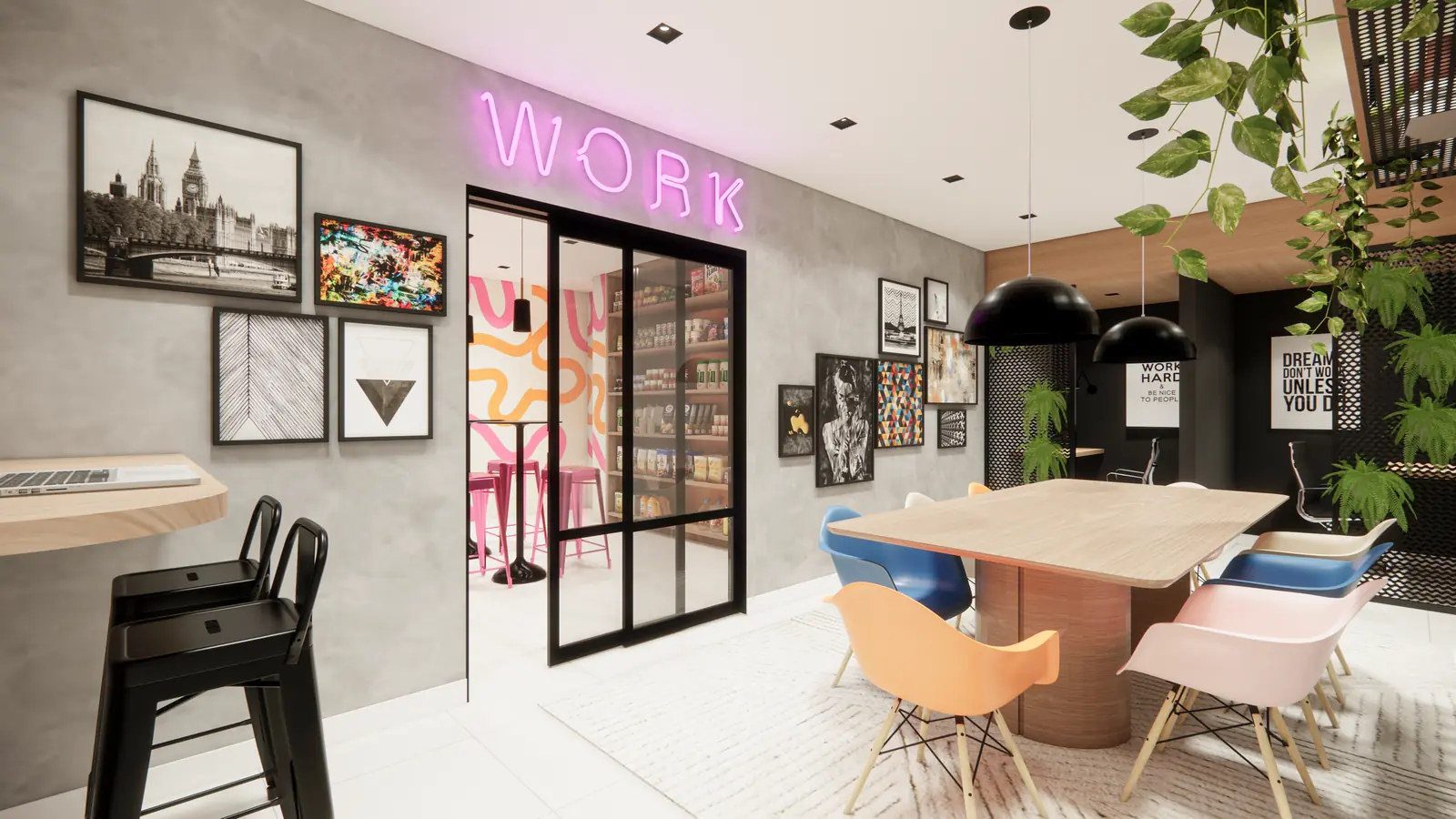 Espaço coworking do Jazz Nova Iguaçu