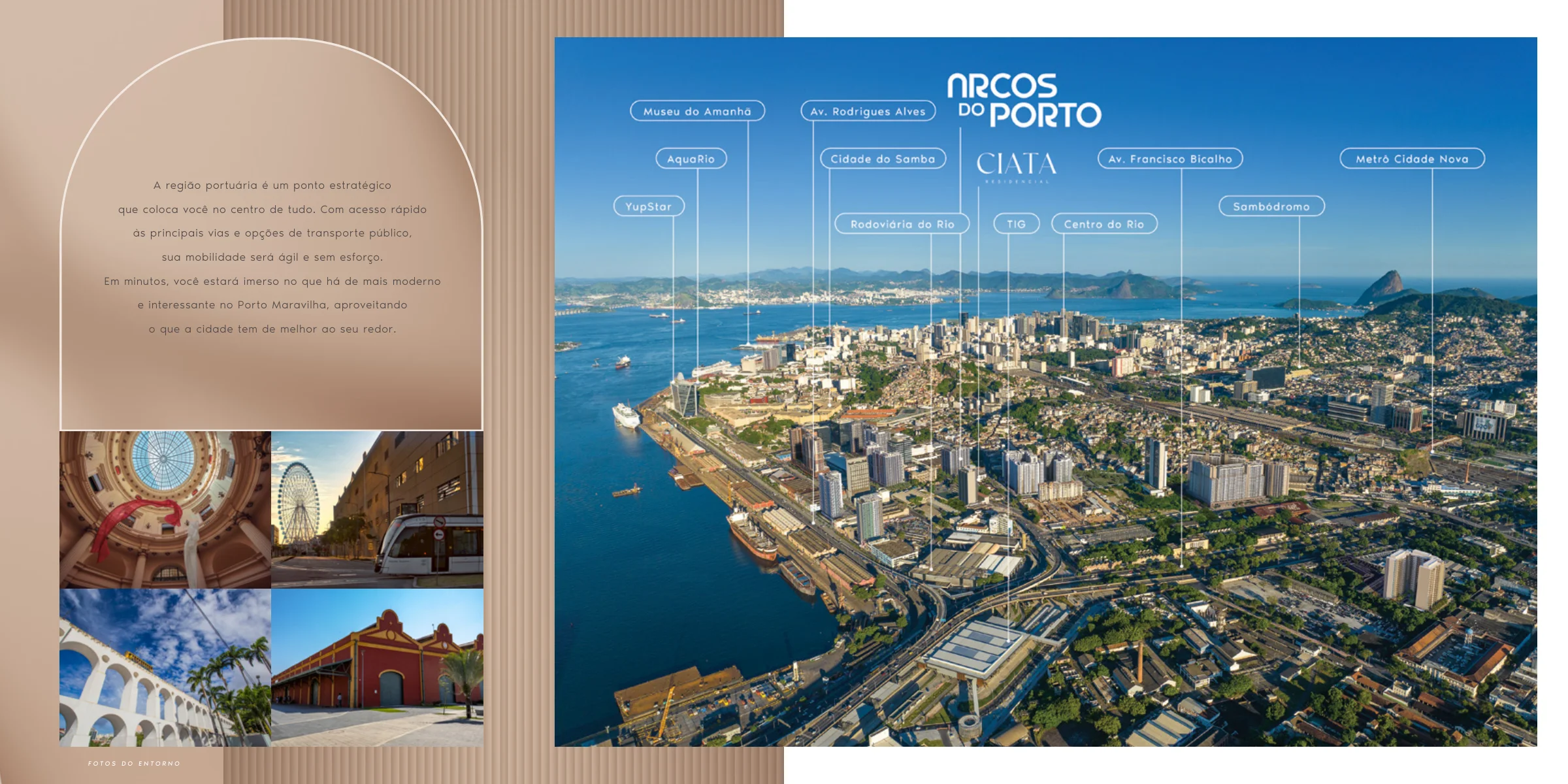 Localização ilustrada · Arcos do Porto