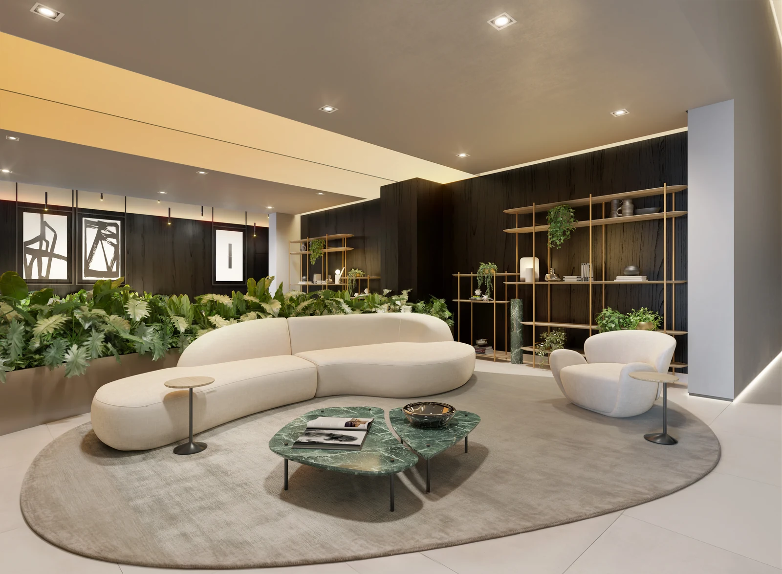 Lobby · perspectiva ilustrativa