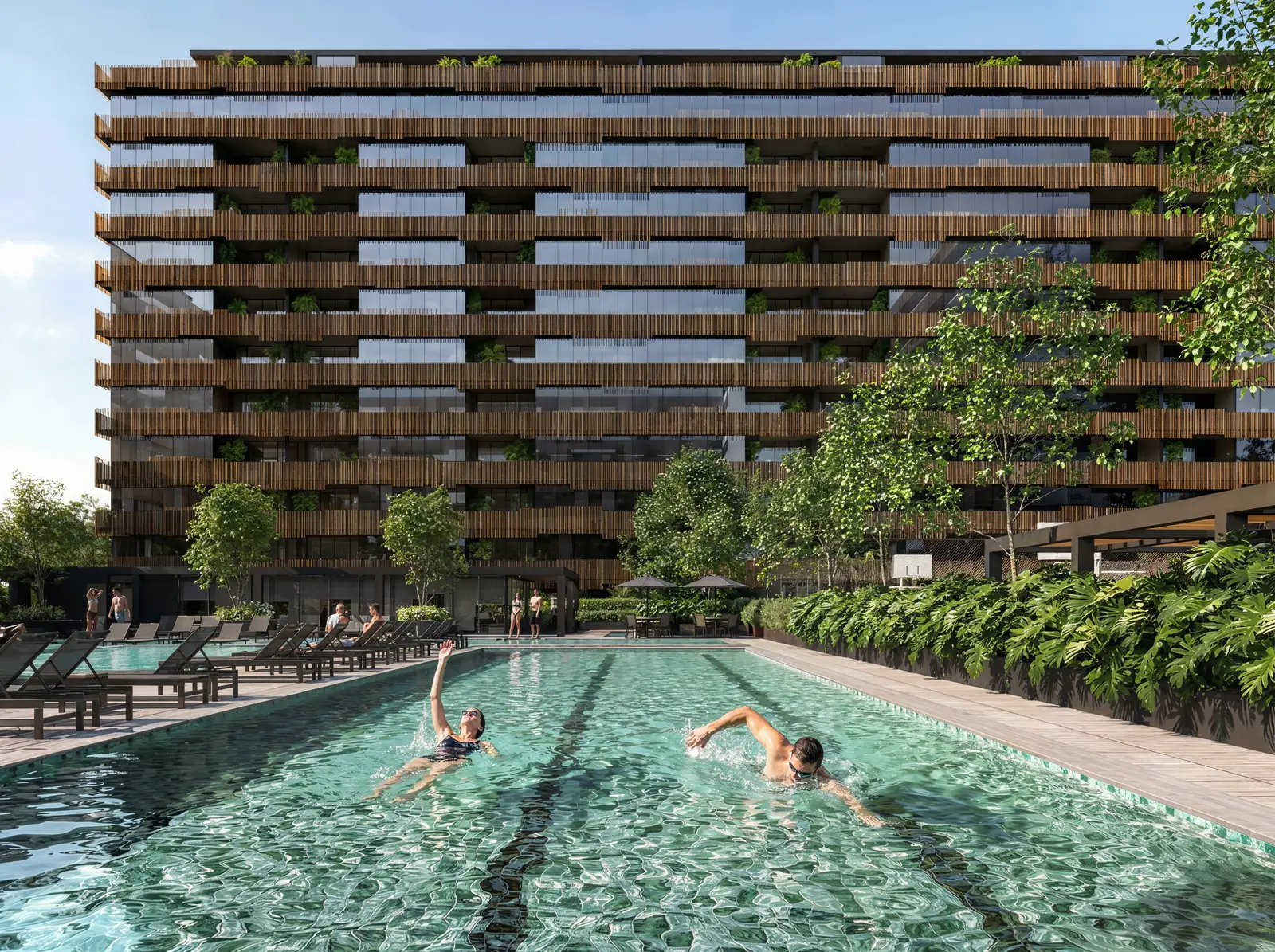 Piscina de raia do Arte Wood