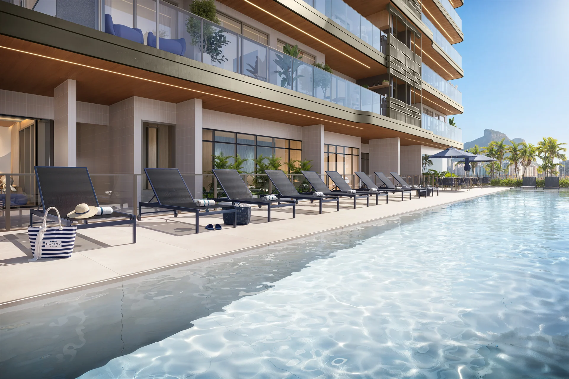 Piscinas e deck