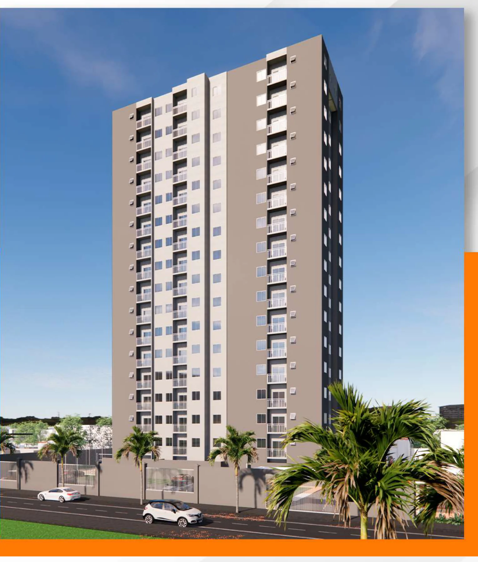 Perspectiva ilustrativa do Madri Residencial Clube