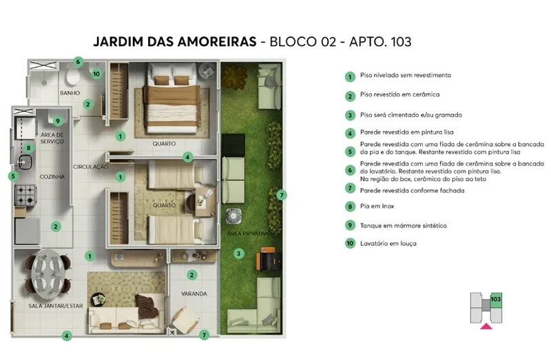 Opção com garden