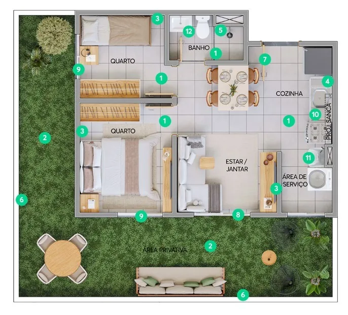 Opção com garden