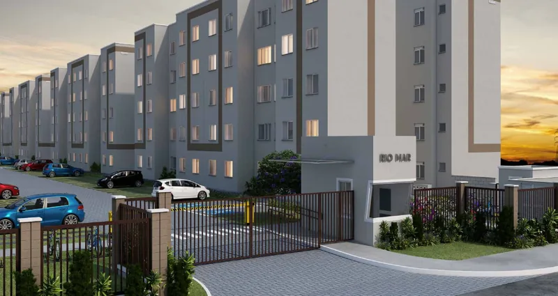 Perspectiva do Residencial Rio Mar