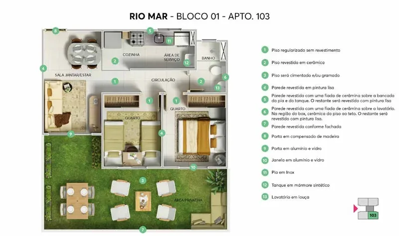 Opção com garden