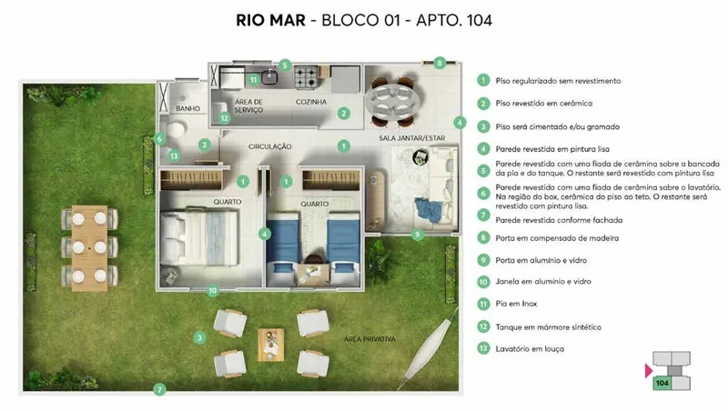 Opção com garden
