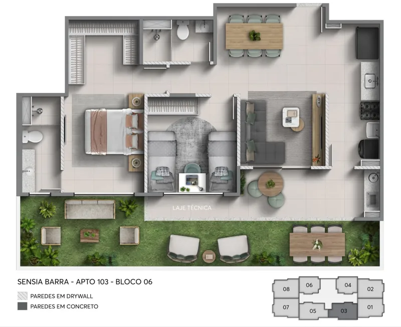 Opção com garden