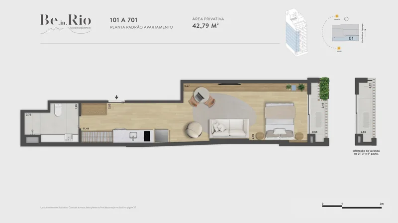 Planta do número 404 — apartamento