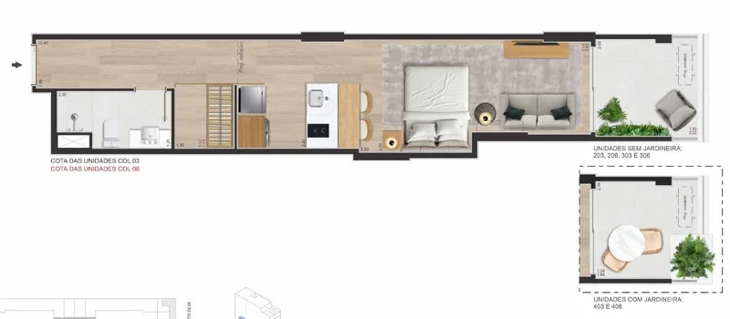 Planta de referência — apartamento