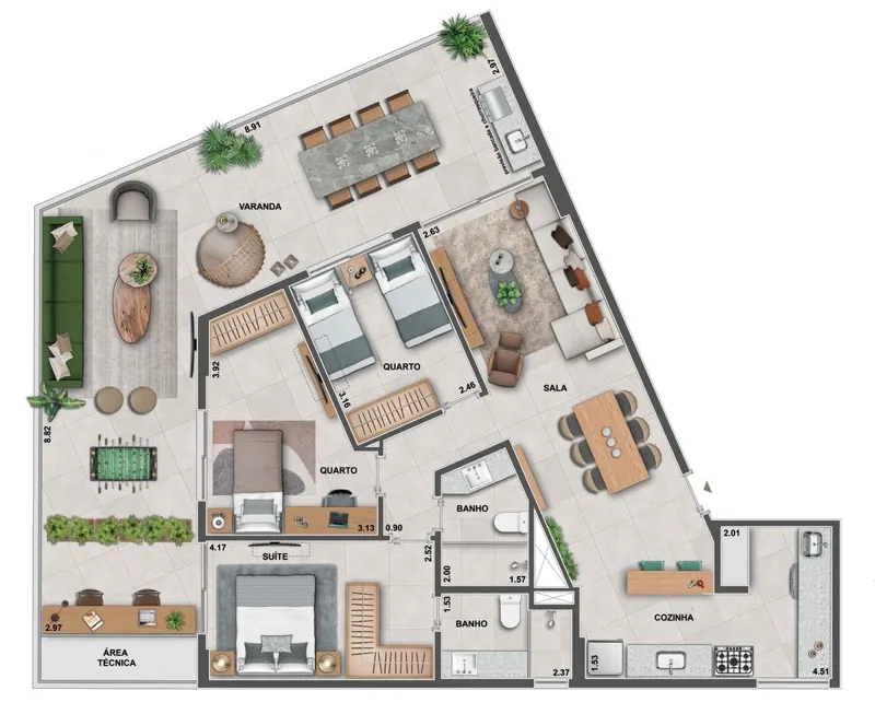 Planta de referência — apartamento