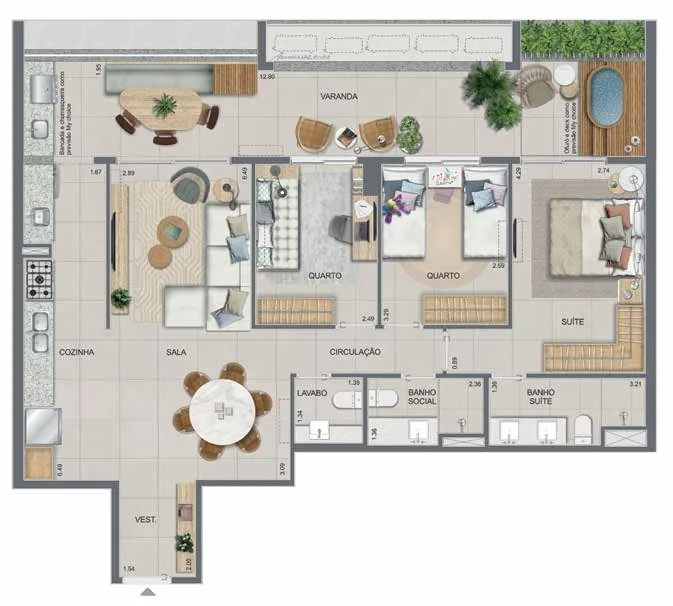 Planta de referência — apartamento