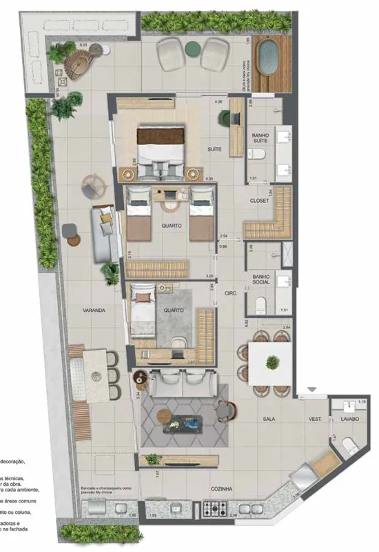 Planta de referência — apartamento