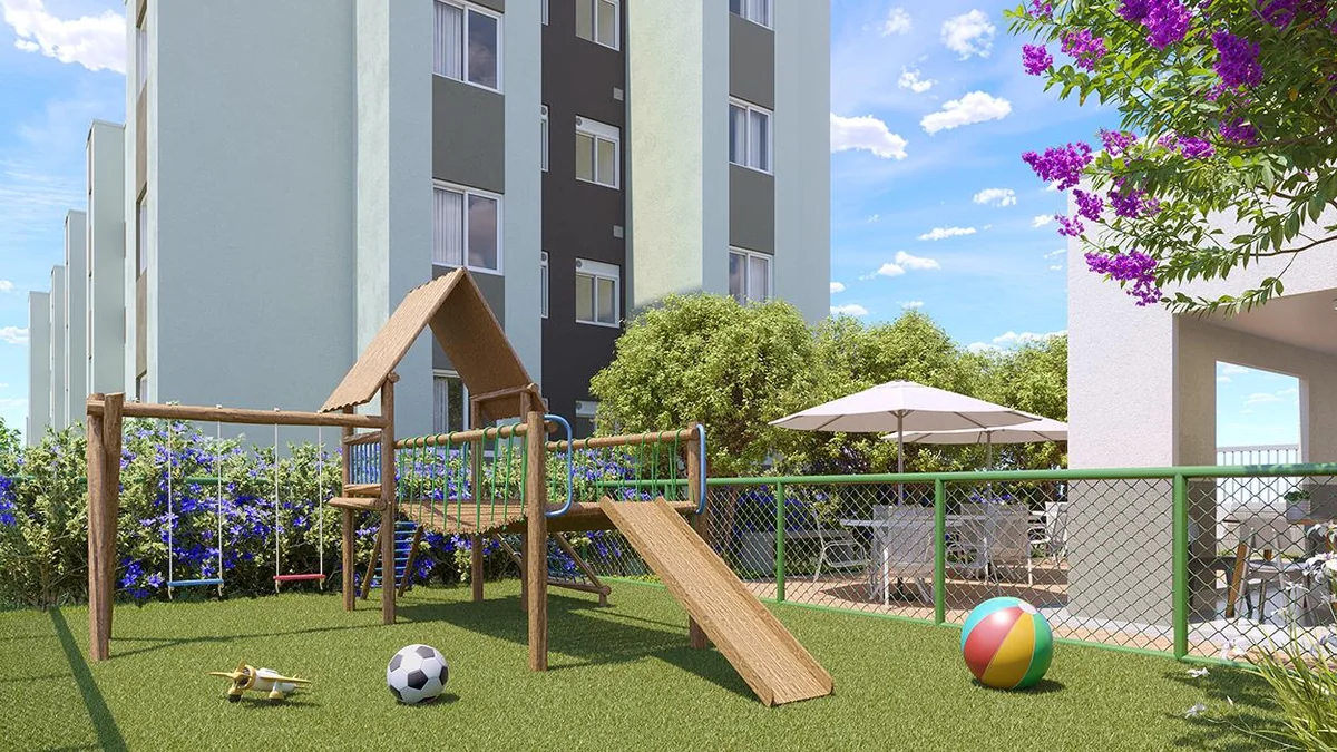 Playground — perspectiva ilustrativa