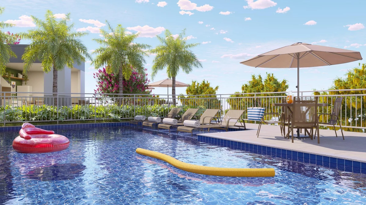 Piscina — perspectiva ilustrativa