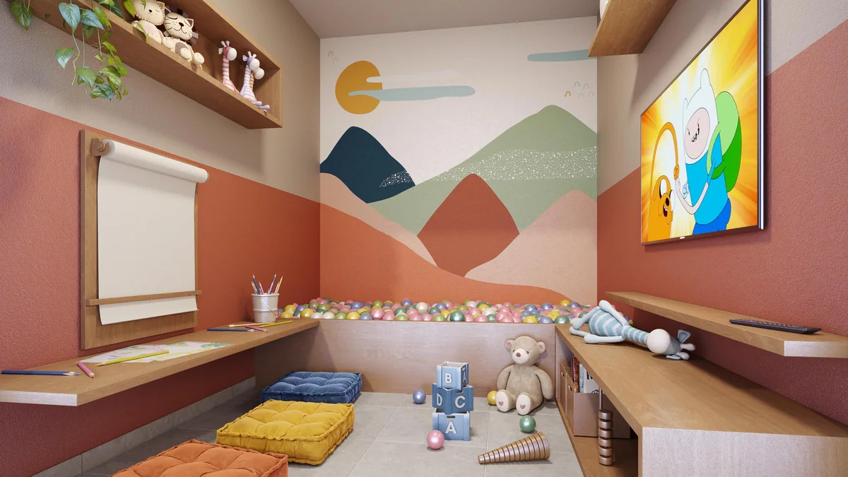 Brinquedoteca — perspectiva ilustrativa