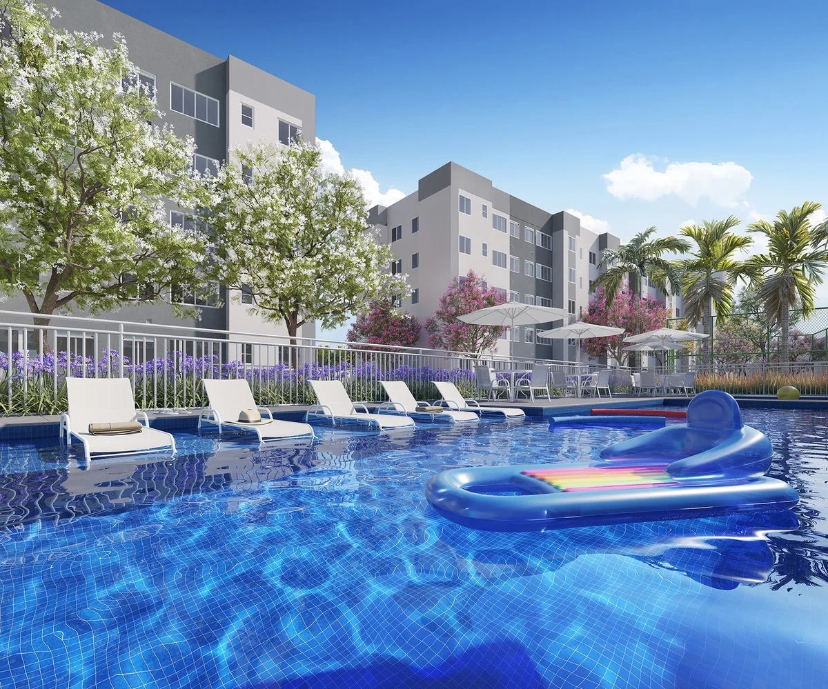 Piscina — perspectiva ilustrativa