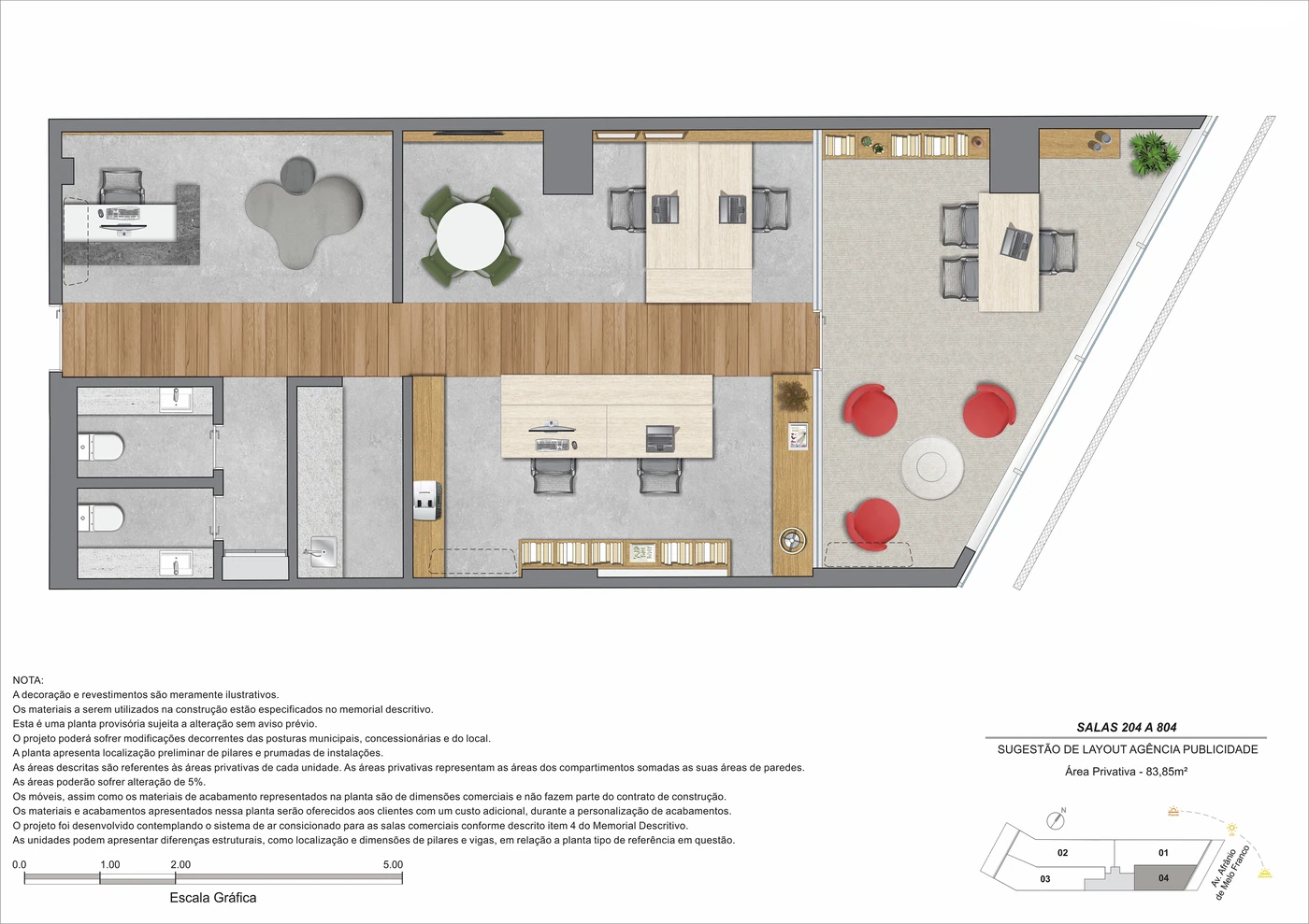 Sala 404 · 83,85 m²