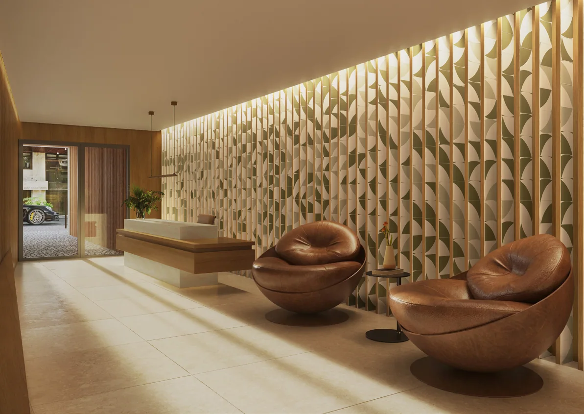 Lobby — perspectiva ilustrativa
