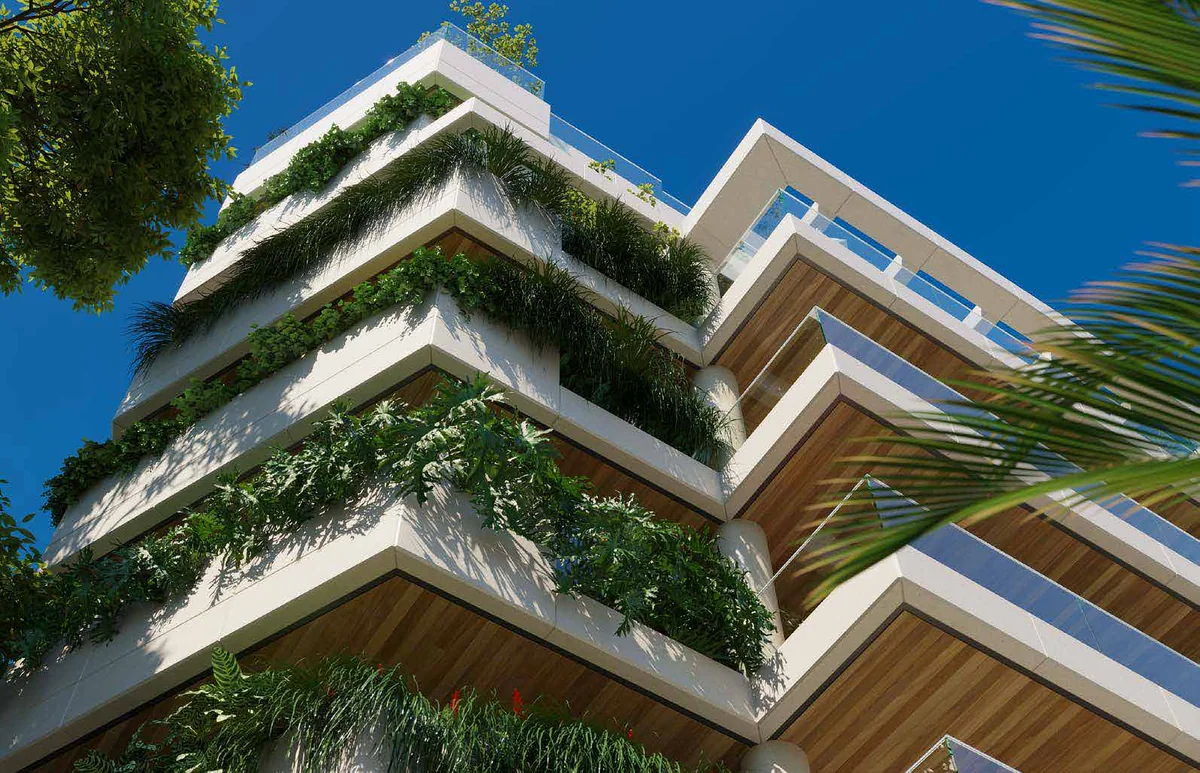Edifício em perspectiva — perspectiva ilustrativa