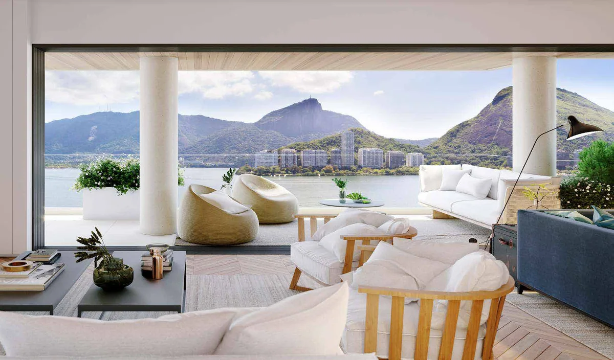 Living — perspectiva do empreendimento — perspectiva ilustrativa
