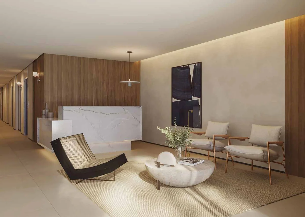Lobby — perspectiva ilustrativa