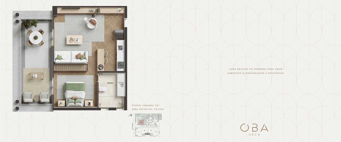 Studio 201 · 75,07 m²