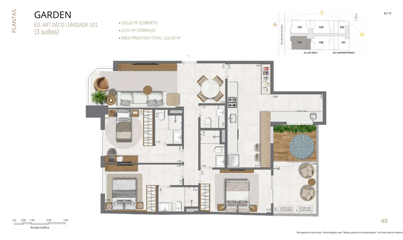 Garden Art Déco · 116,53 m²