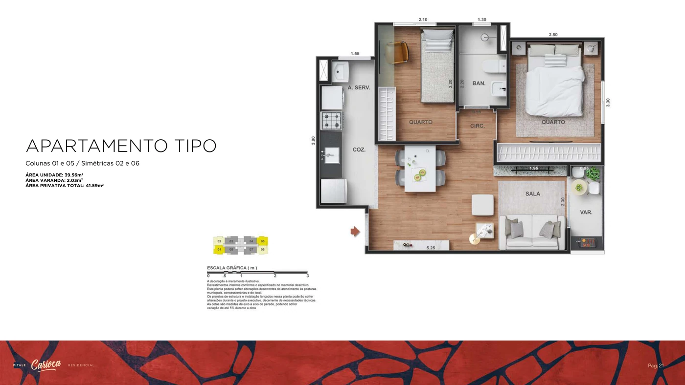 Tipo · 41,59 m²