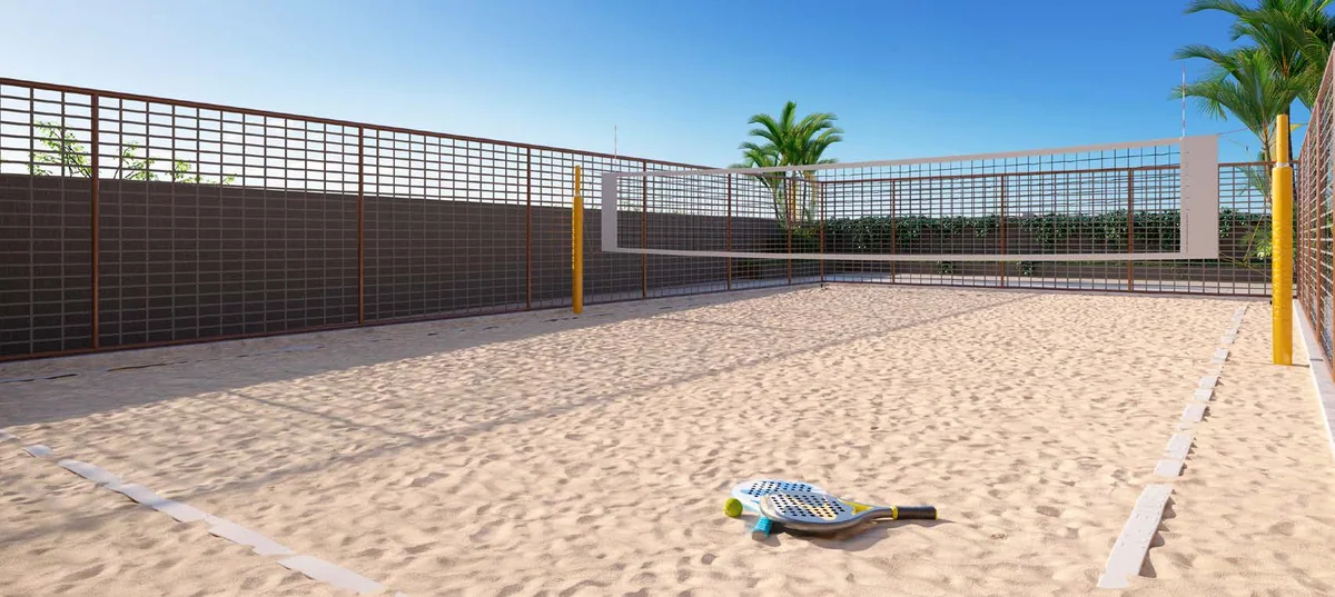 Beach tennis — perspectiva ilustrativa