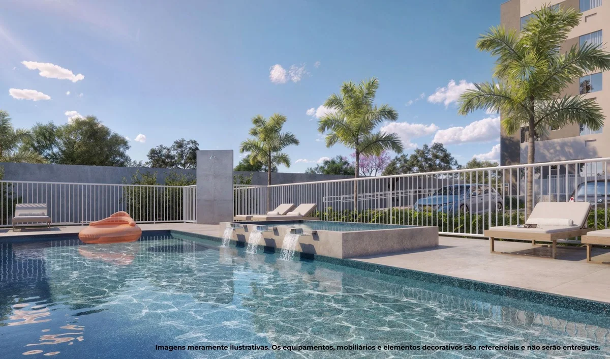 Piscinas — perspectiva ilustrativa