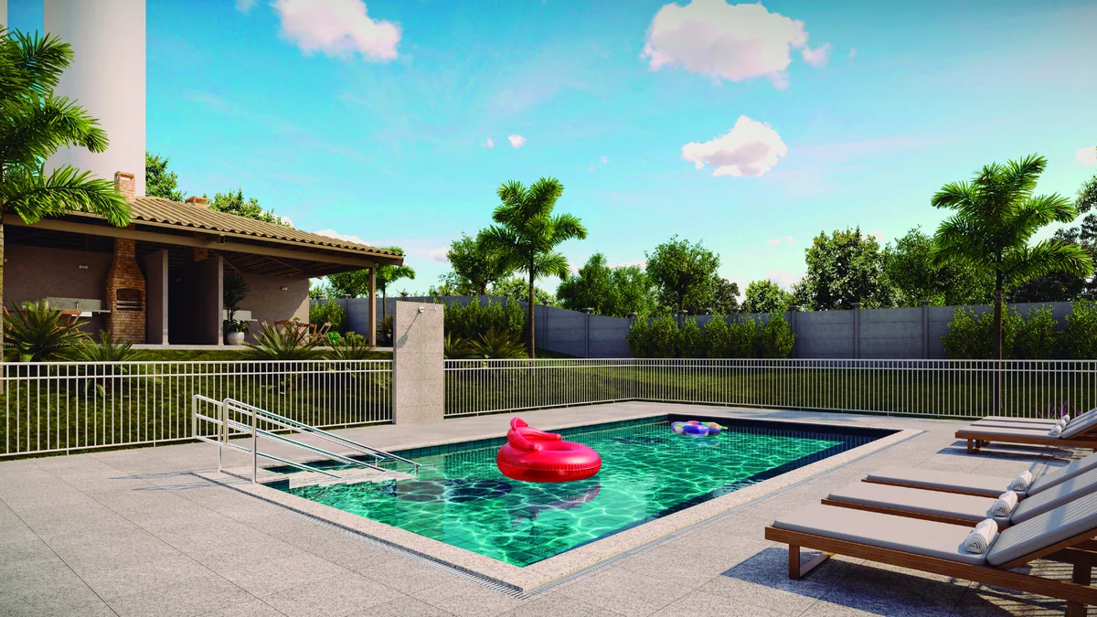 Piscina — perspectiva ilustrativa