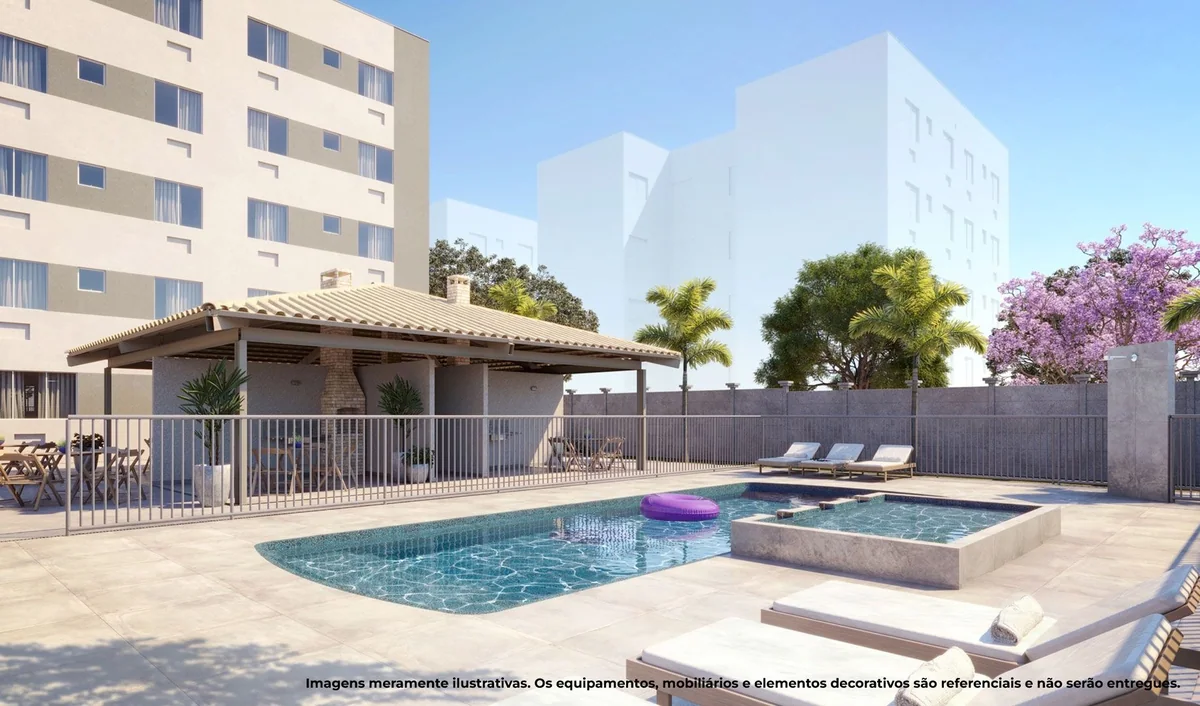 Piscinas — perspectiva ilustrativa