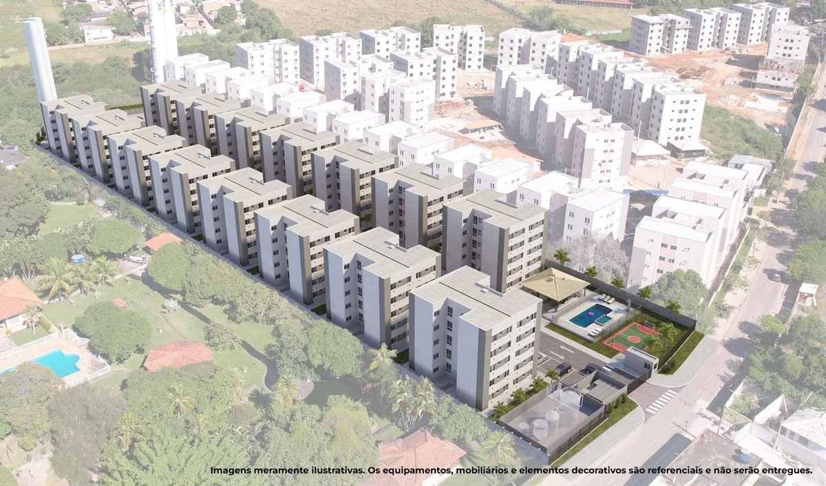 Vista aérea — perspectiva ilustrativa