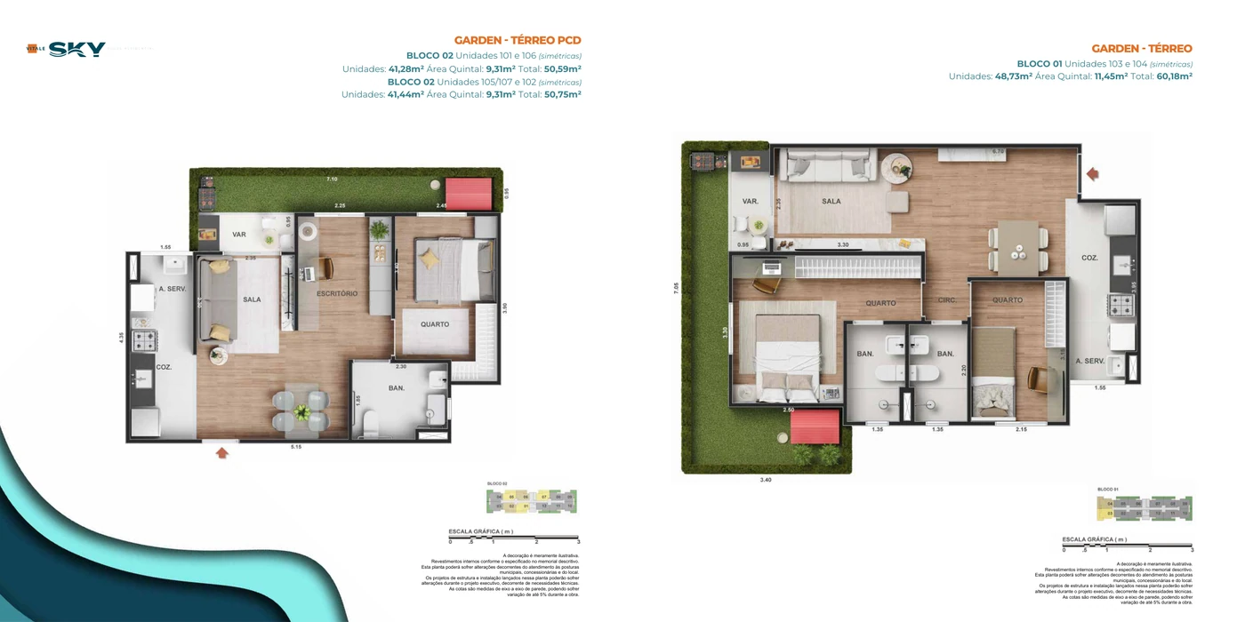 Gardens · bloco 1