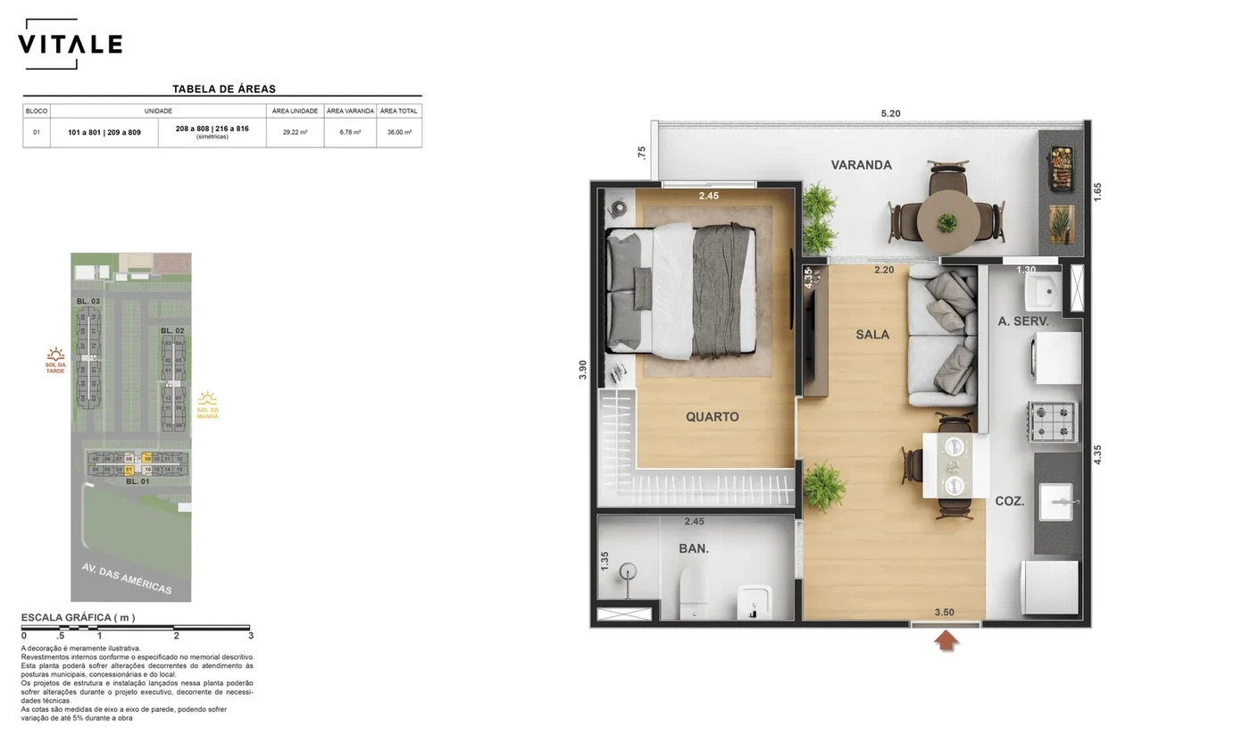 Bloco 1 · apartamento 101