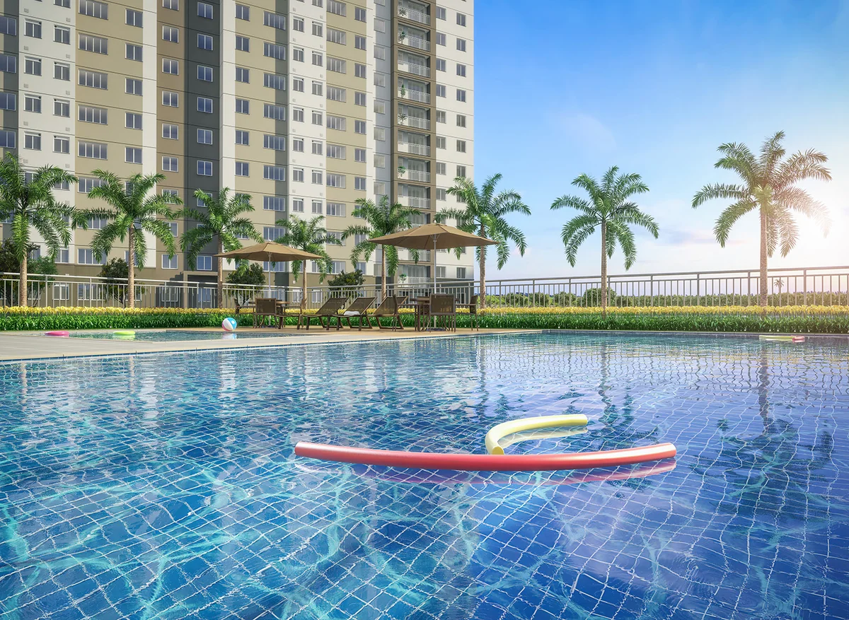 Piscina adulto — perspectiva ilustrativa