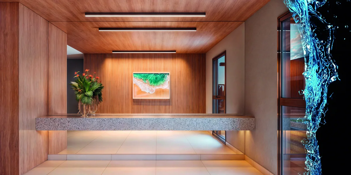 Hall — perspectiva ilustrativa