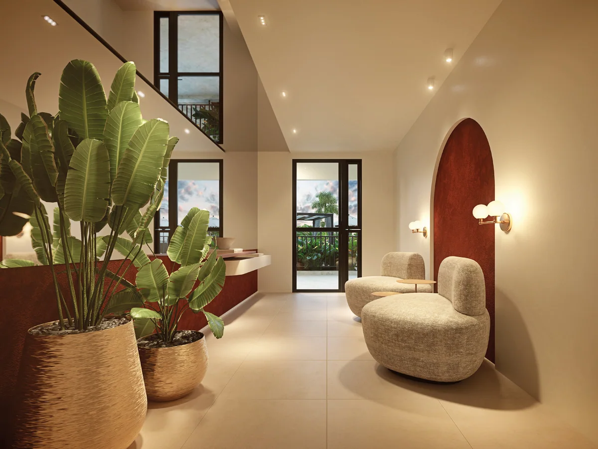 Hall — perspectiva ilustrativa
