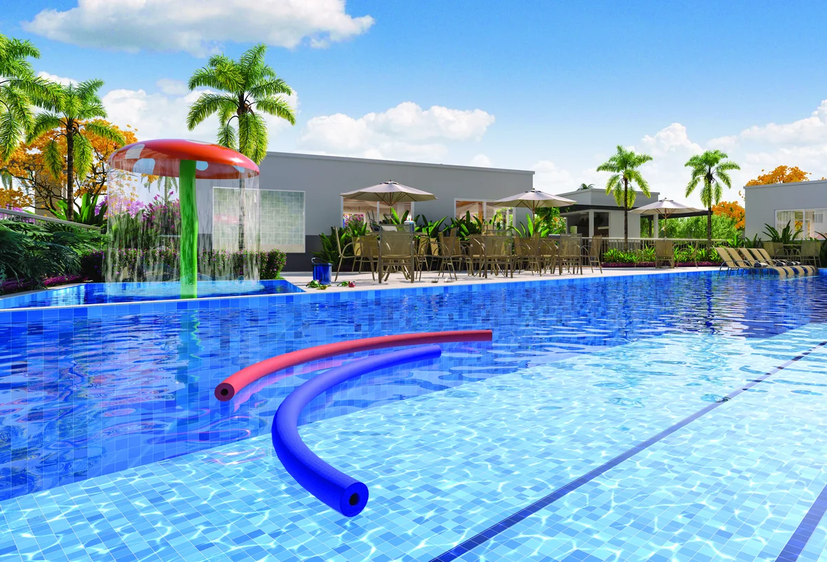 Piscina — perspectiva ilustrativa