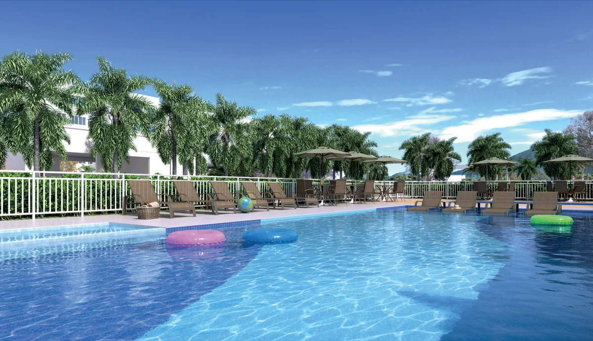 Piscina — perspectiva ilustrativa