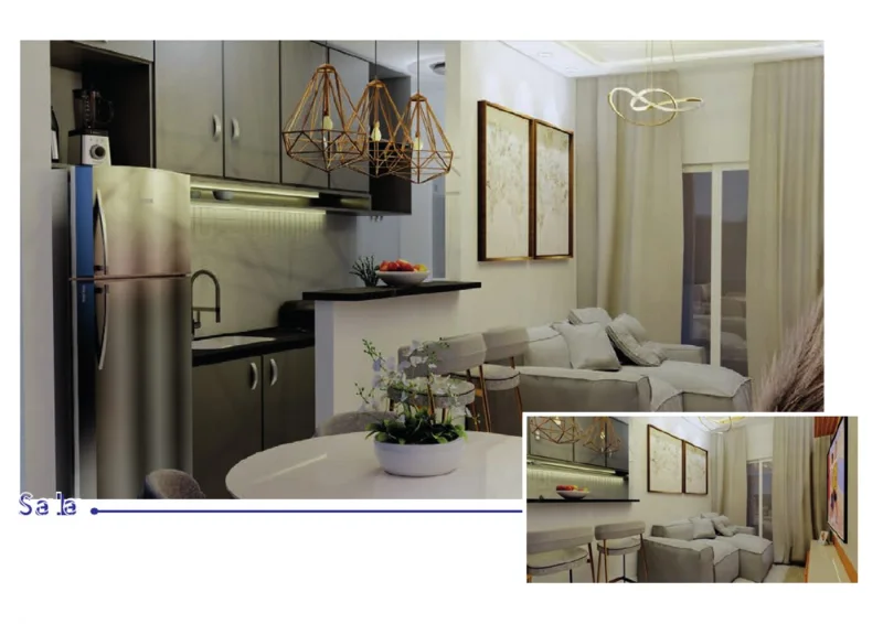 Planta de situação do primeiro pavimento das coberturas duplex
