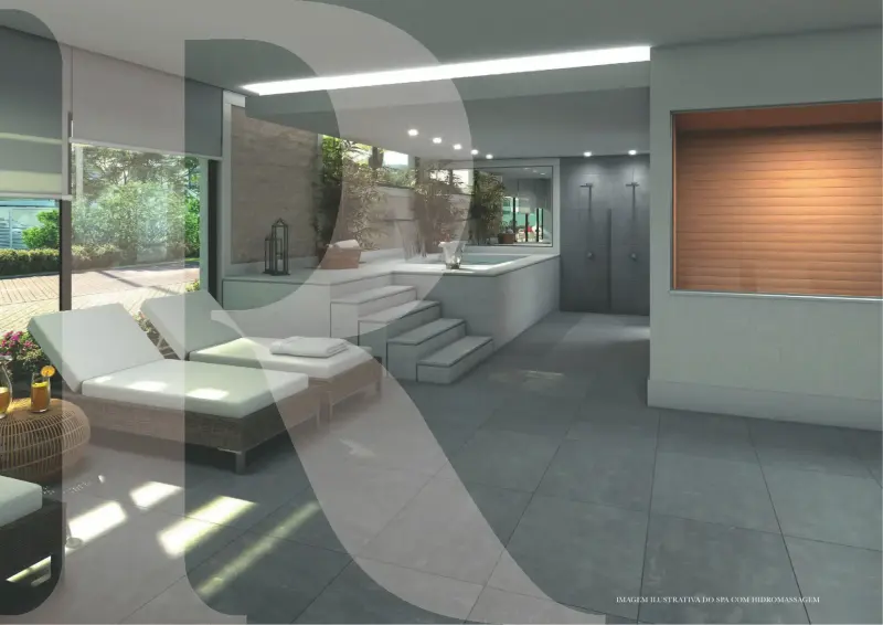 Spa ilustrativo com hidromassagem