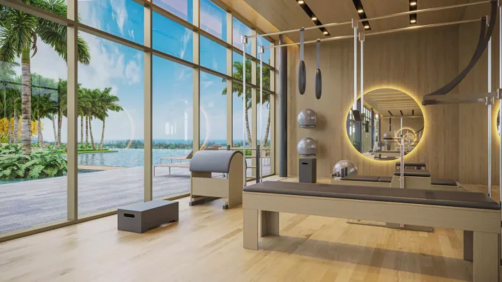 Atlântico Golf — Pilates · perspectiva ilustrativa