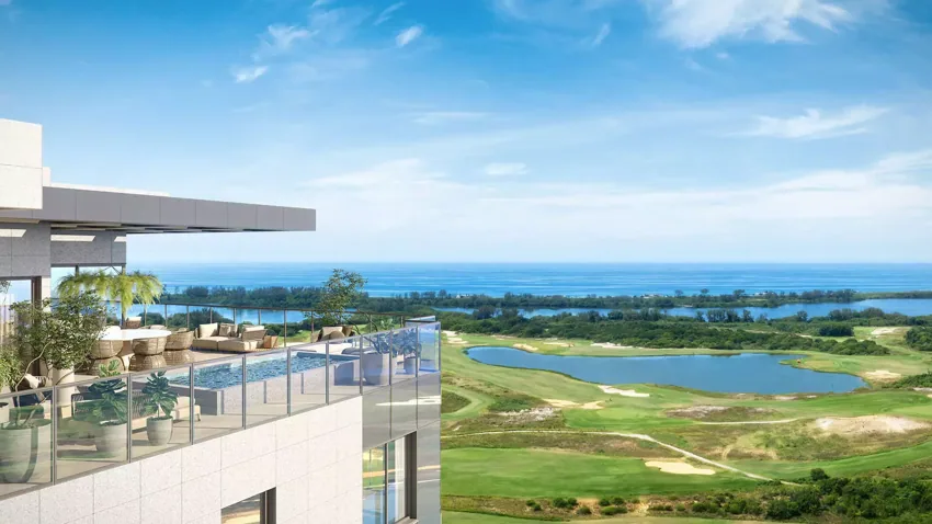 Atlântico Golf — Atlântico 2000 - Vista Aérea · perspectiva ilustrativa