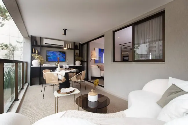 Varanda decorada — Atmosfera Condominium Park · Decorado de 4 quartos