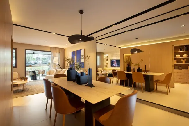Sala de jantar — Atmosfera Condominium Park · Decorado de 4 quartos